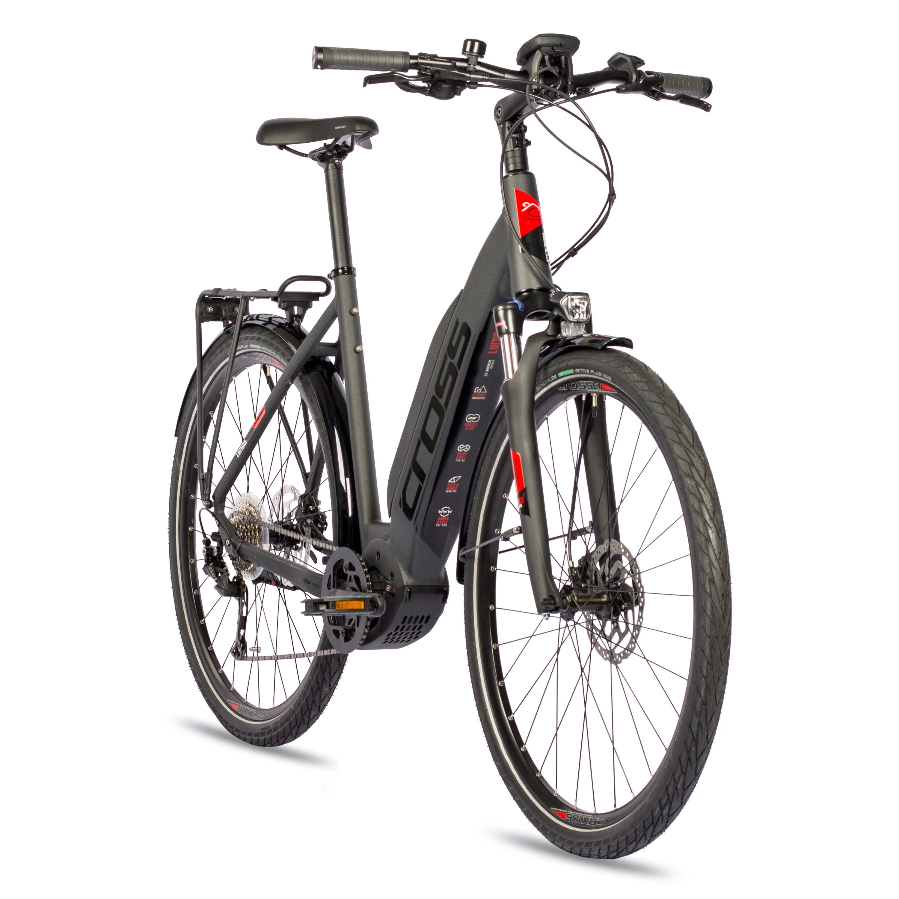 28 Zoll E-Bike Trekking Bike LUMINA LS WAVE BOSCH PERFORMANCE LINE CX GEN4 500Wh 9s SHIMANO ALIVIO