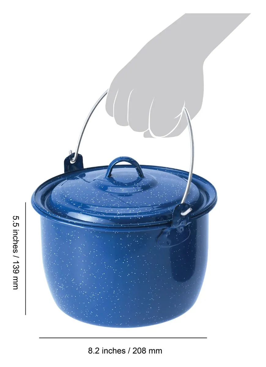 3 qt. Enamelware Convex Kettle