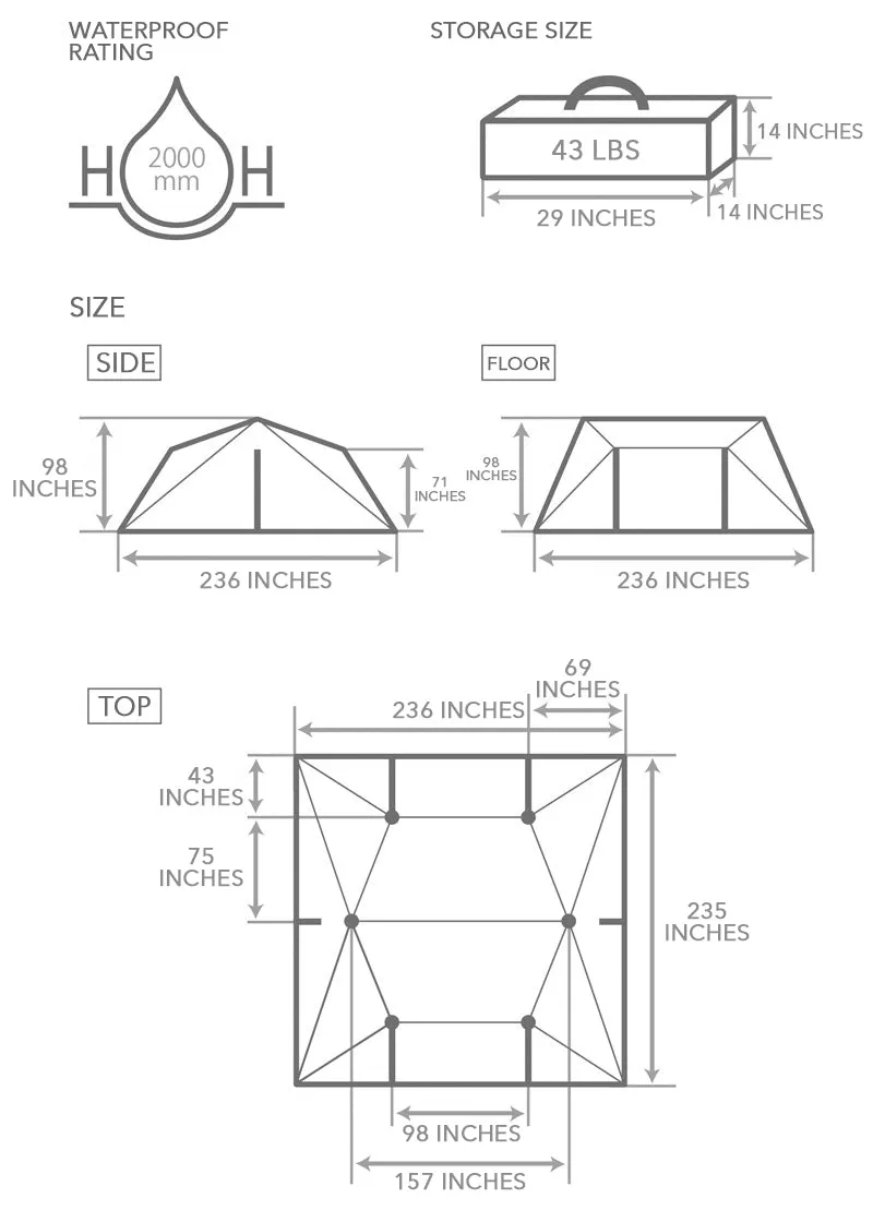 6X6 Super Tent