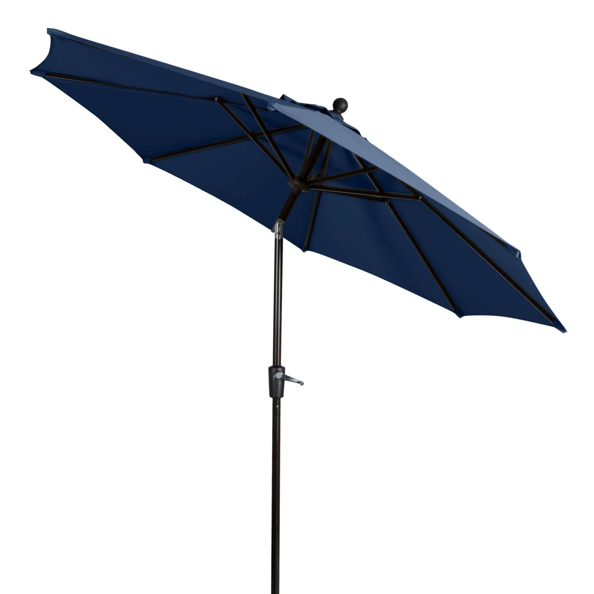 9-Foot Outdoor Patio Umbrella  -Hexagonal Basic Push-Tilt