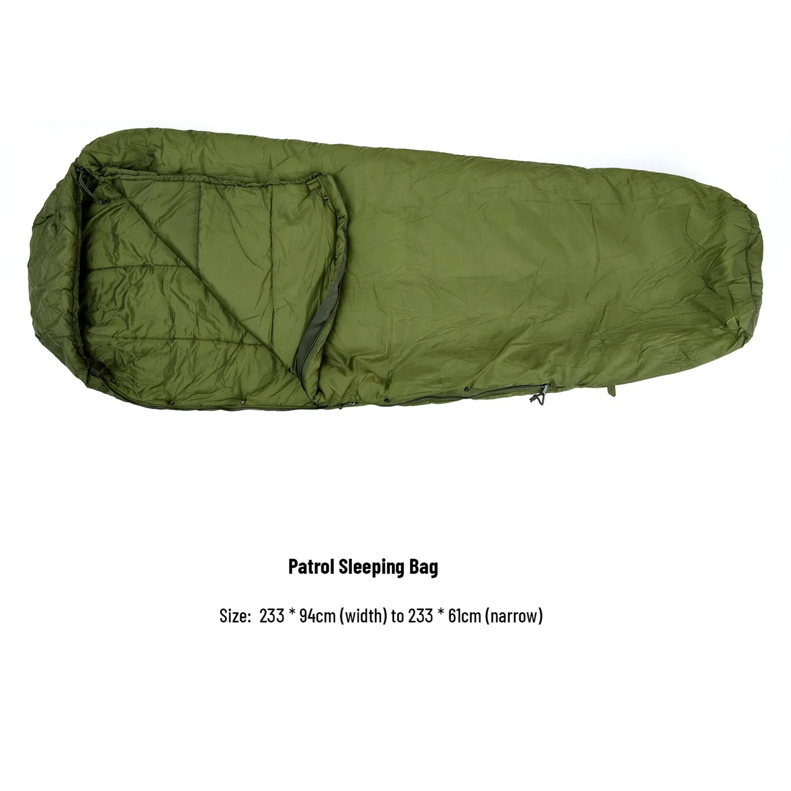 Akmax Modular Sleeping Bags System, Multi Layered with Bivy Cover for All Season Woodland