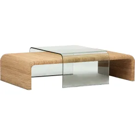 Amani Rope And Glass Coffee Table