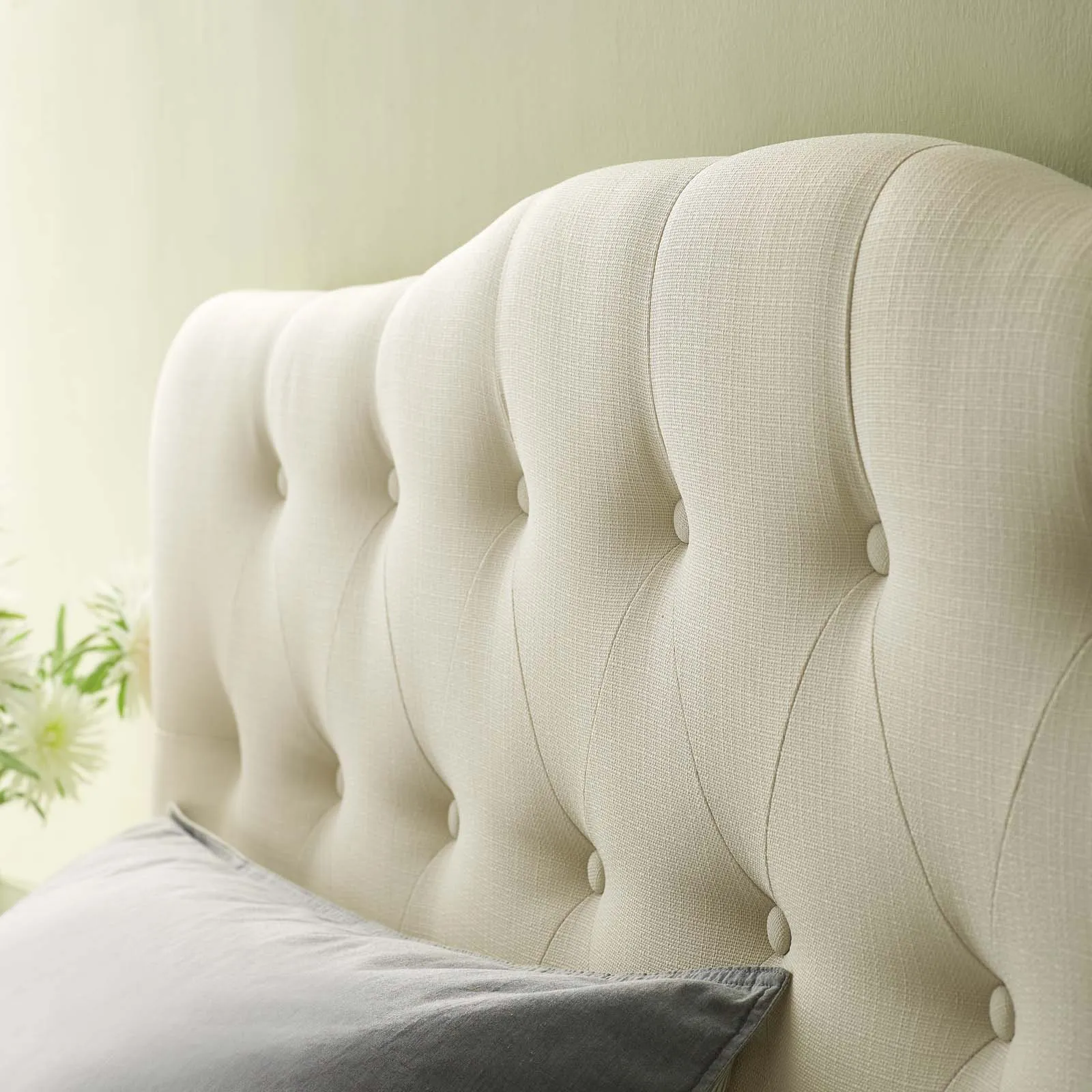 Annabel Upholstered Fabric Headboard by Modway