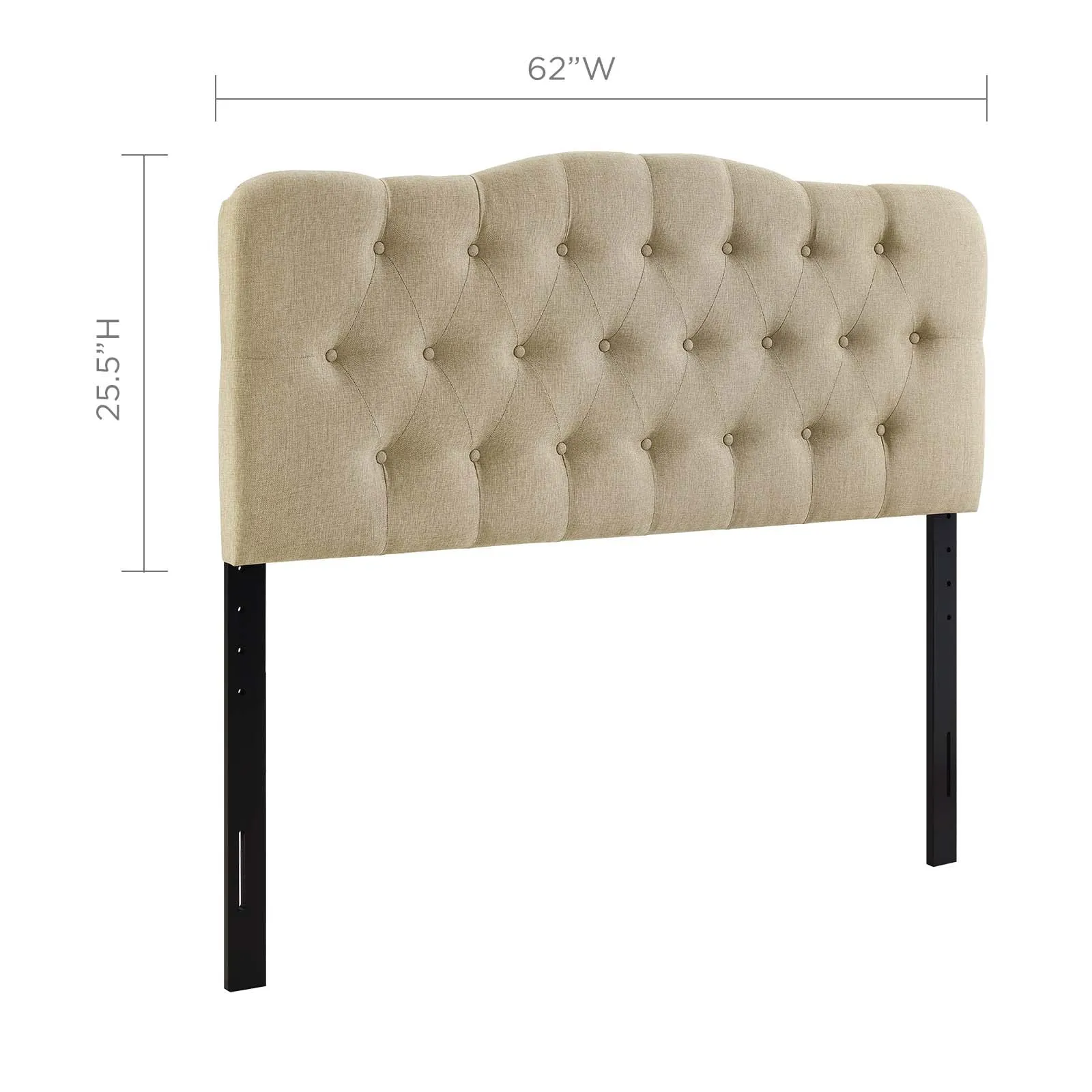 Annabel Upholstered Fabric Headboard by Modway