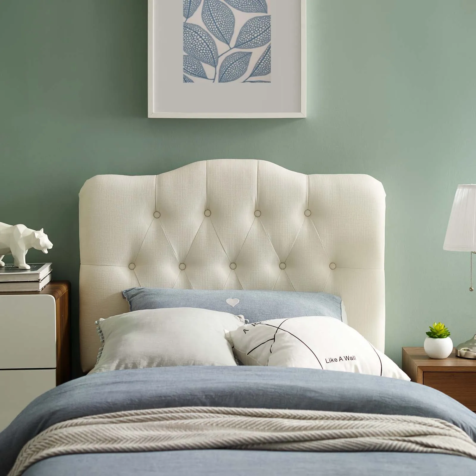 Annabel Upholstered Fabric Headboard by Modway