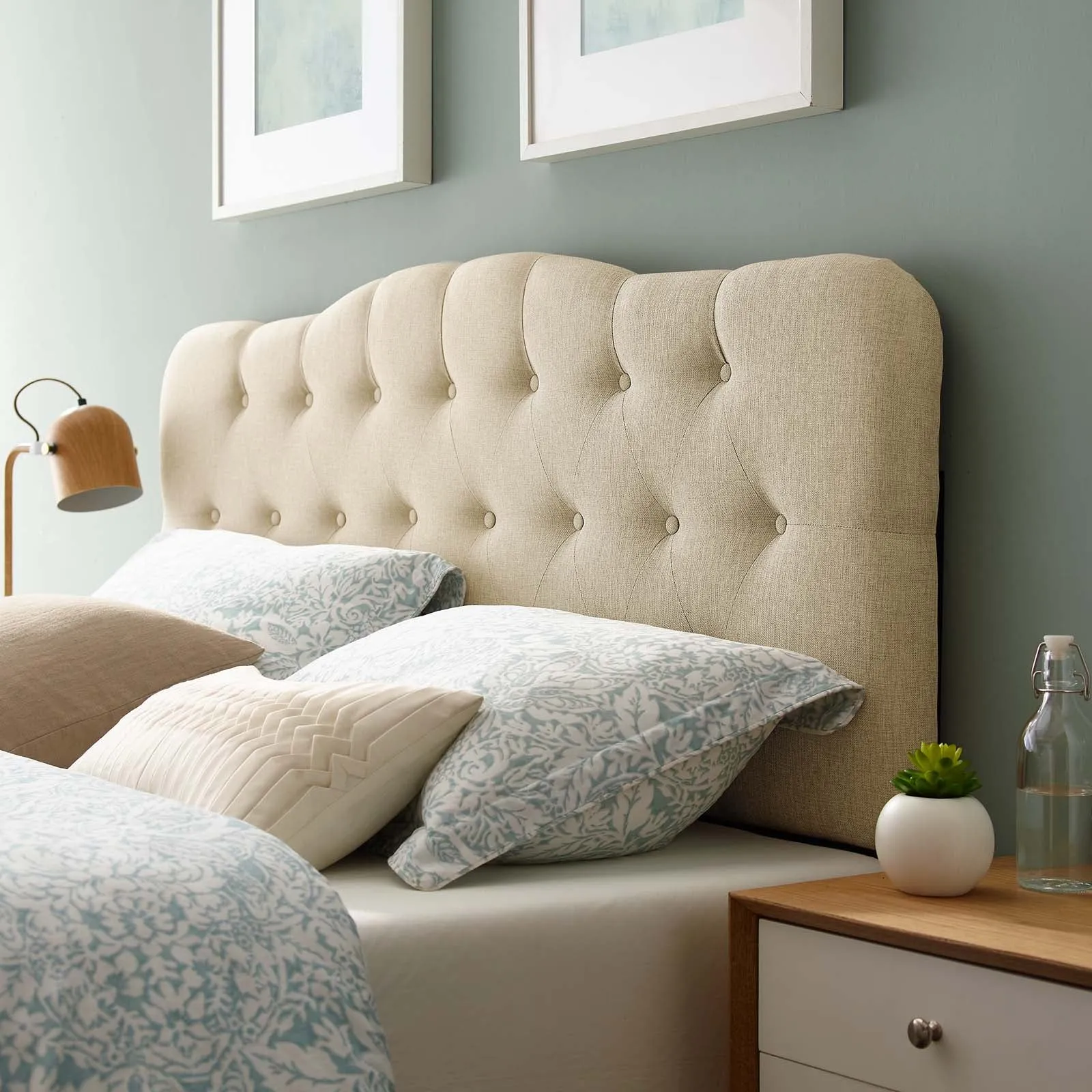 Annabel Upholstered Fabric Headboard by Modway