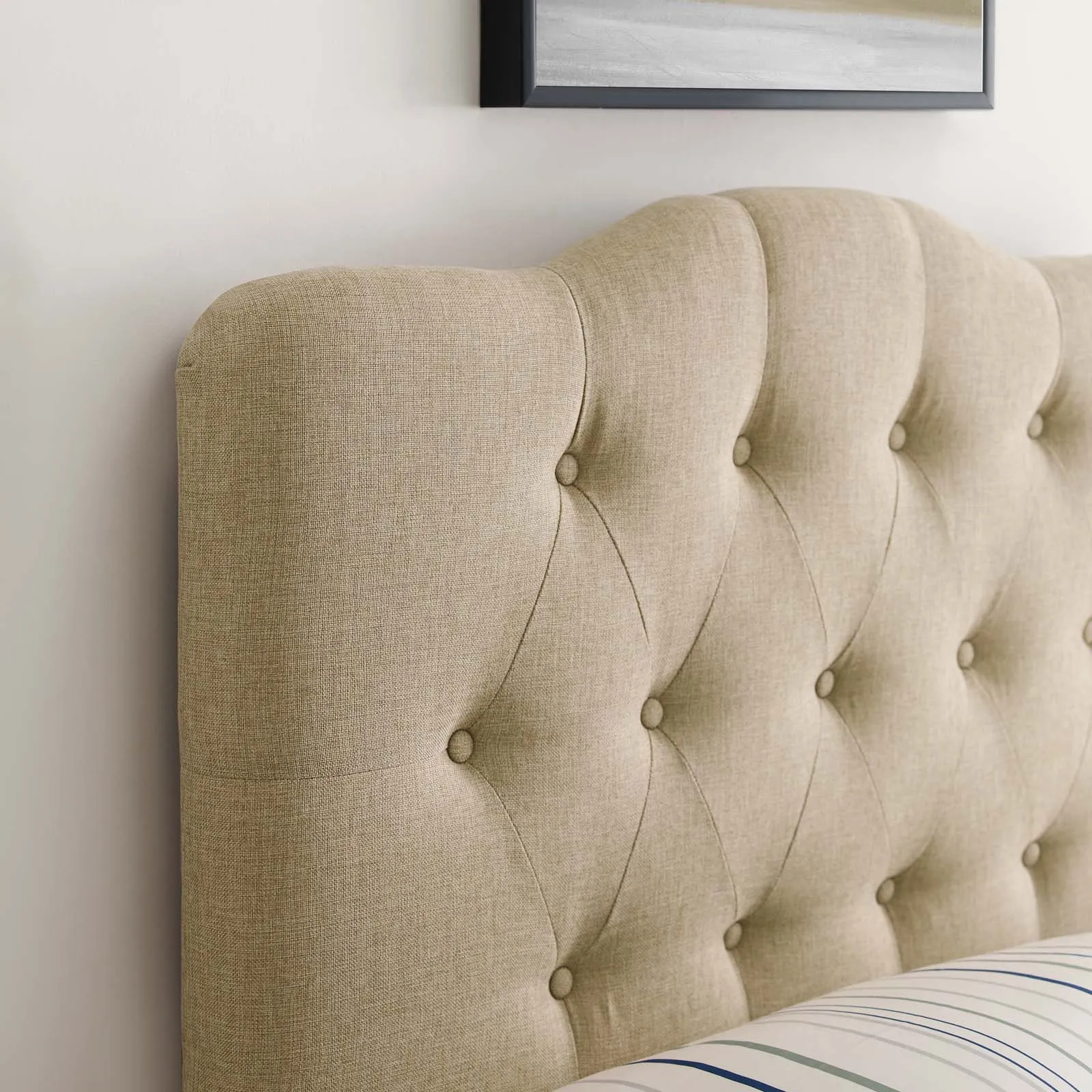 Annabel Upholstered Fabric Headboard by Modway