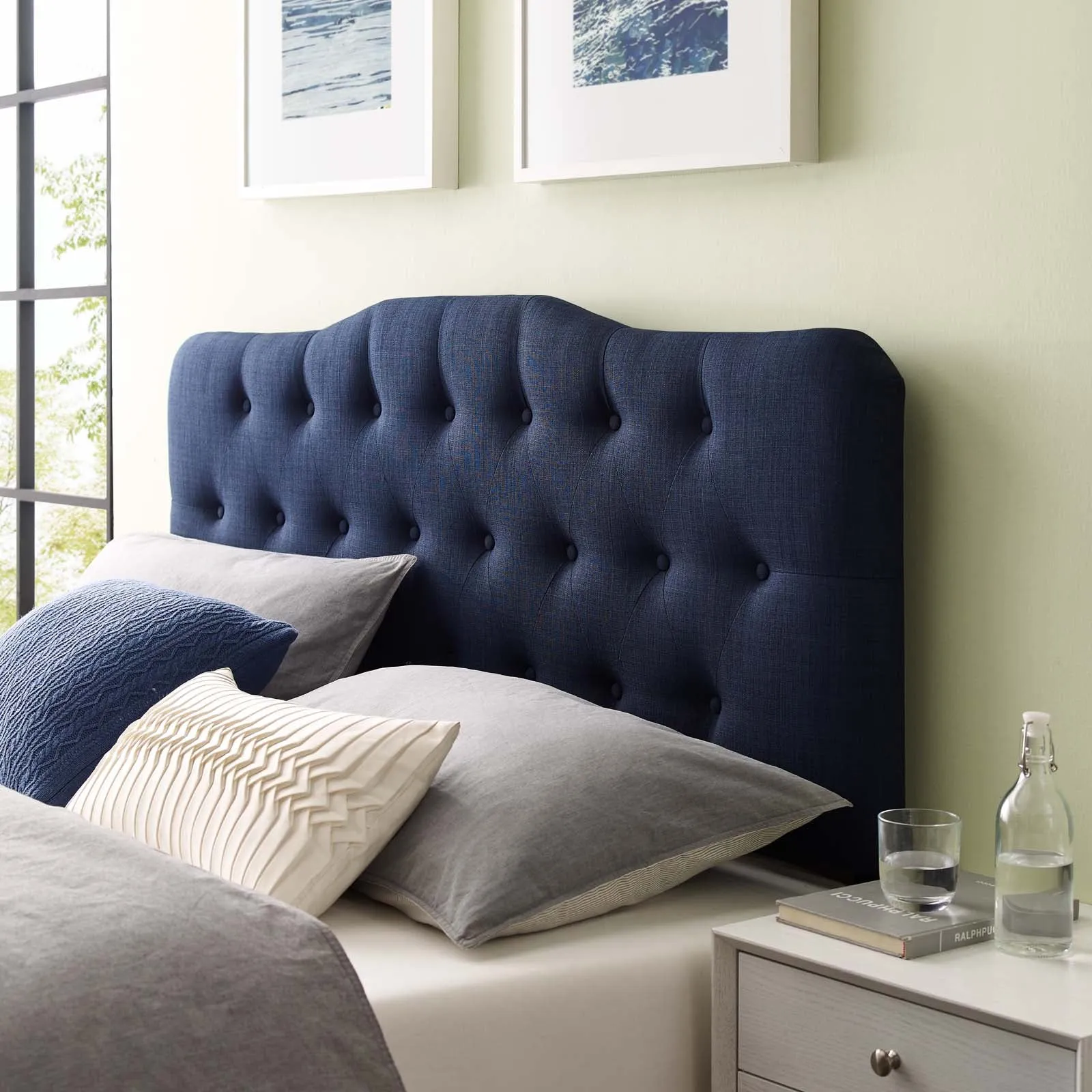 Annabel Upholstered Fabric Headboard by Modway