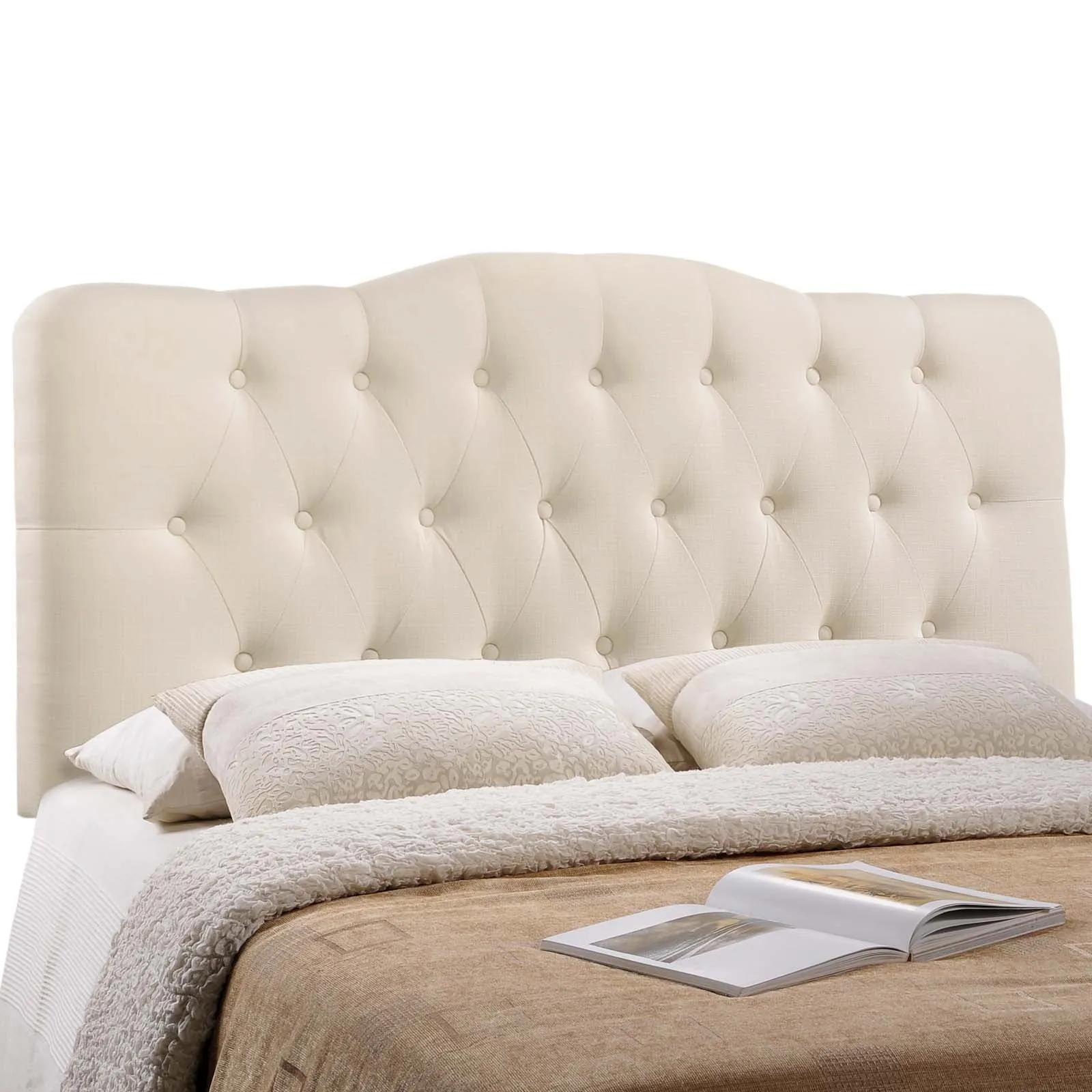 Annabel Upholstered Fabric Headboard by Modway