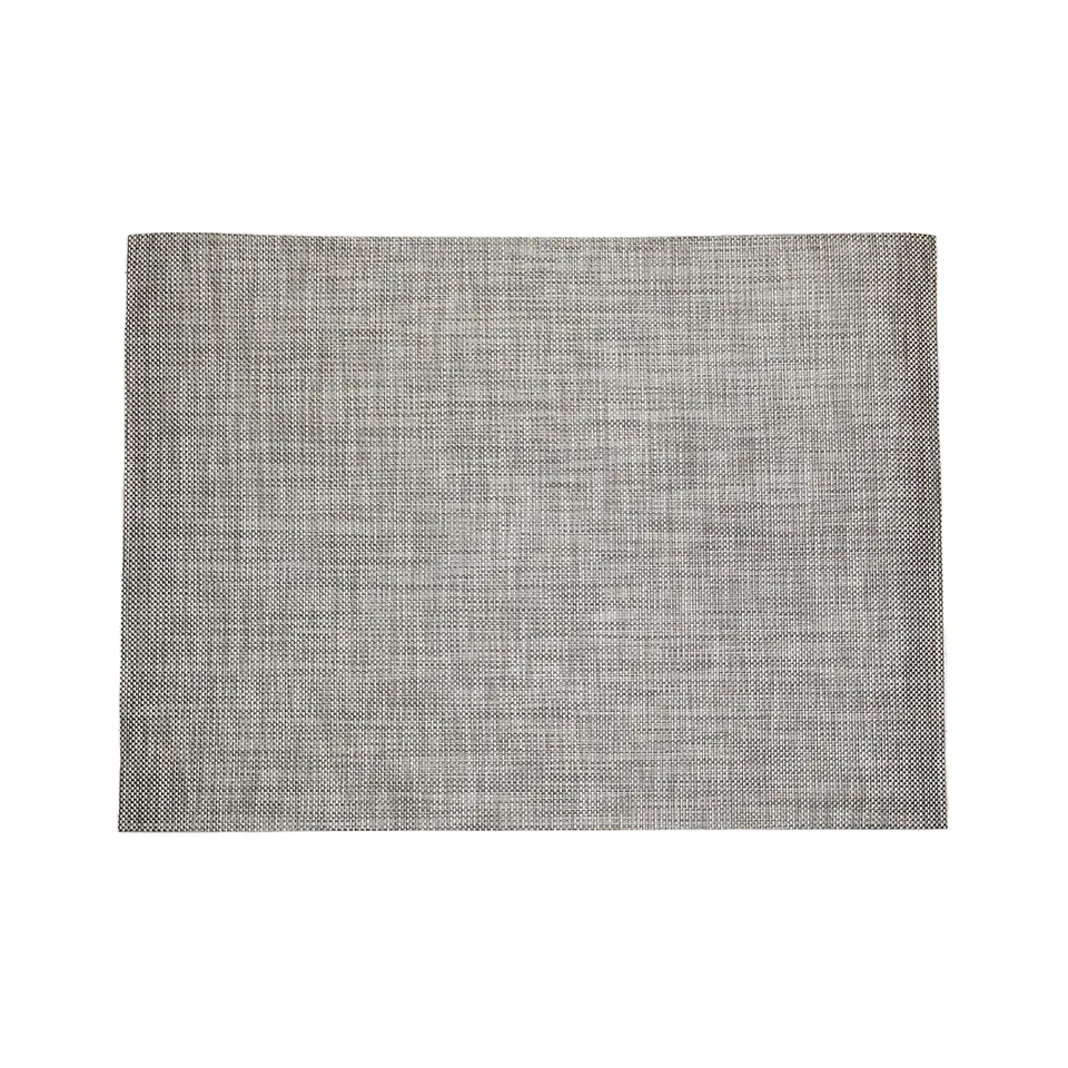 BASKETWEAVE 4' x 6' RUG, OYSTER