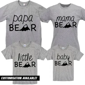 Bear Family Matching Grey T-Shirts (MRK X)