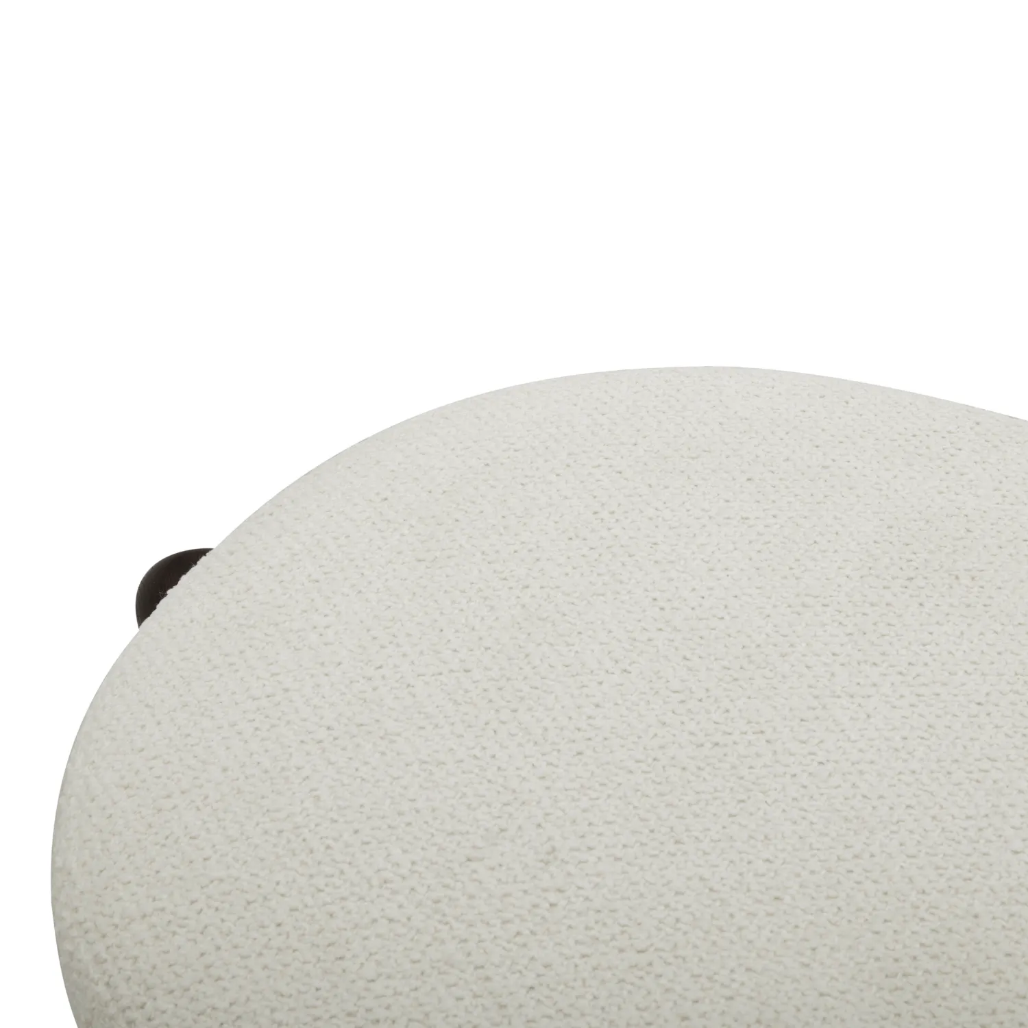 Bellwood Tasmin Ivory 57" Oval Ottoman