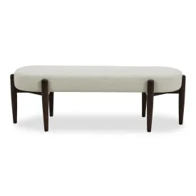 Bellwood Tasmin Ivory 57" Oval Ottoman