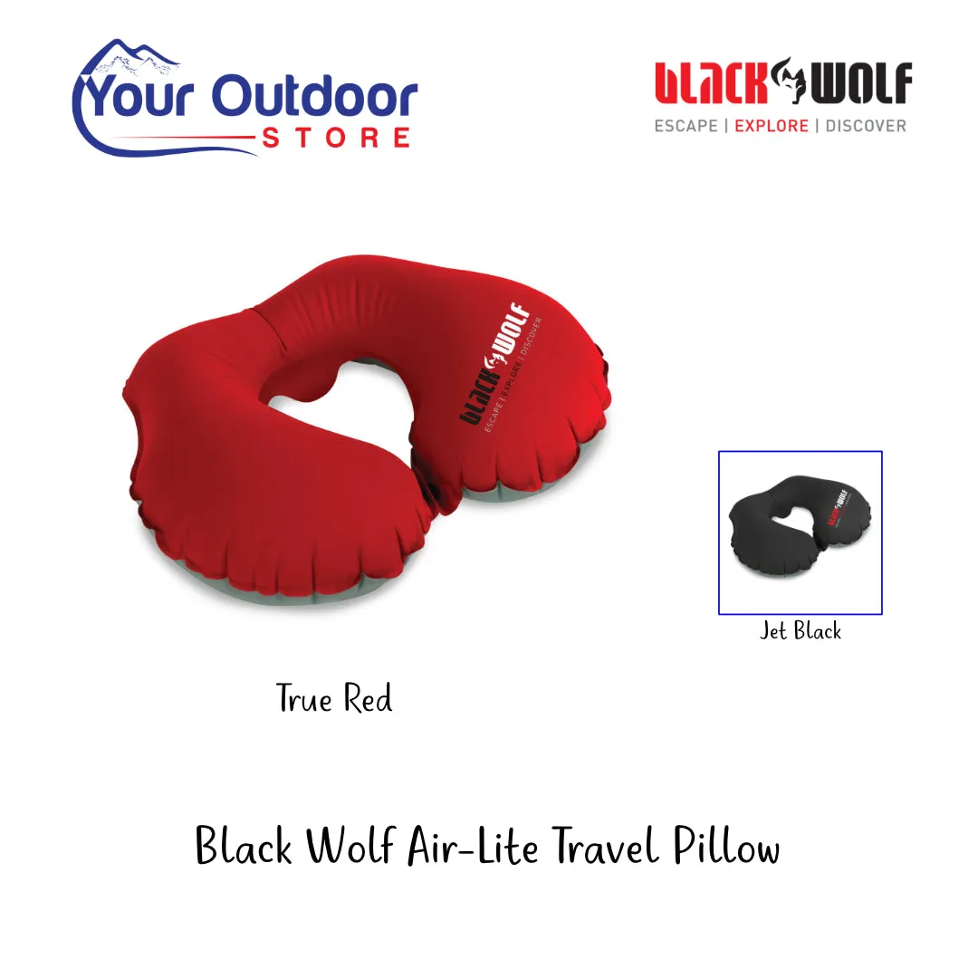 Black Wolf Air-Lite Travel Pillow