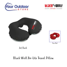 Black Wolf Air-Lite Travel Pillow