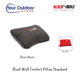 Black Wolf Comfort Pillow Standard