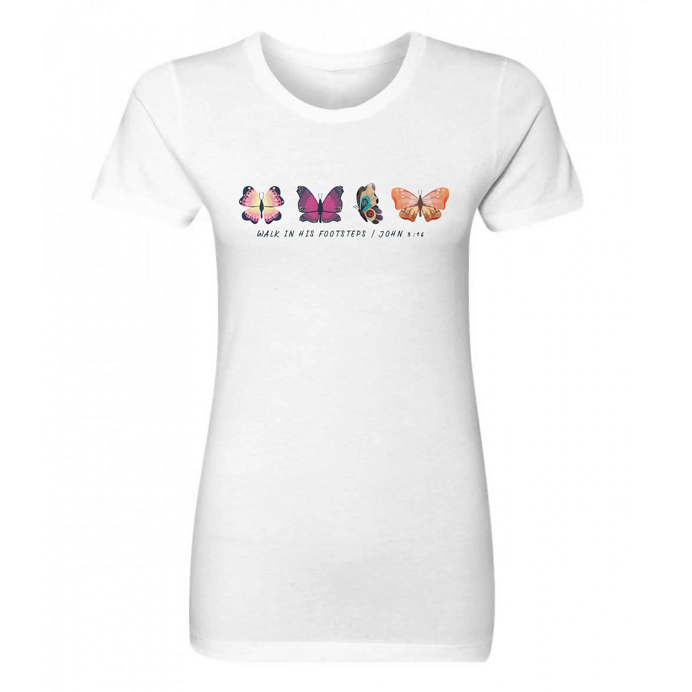 Butterfly Lineup Women's Christian T-Shirt