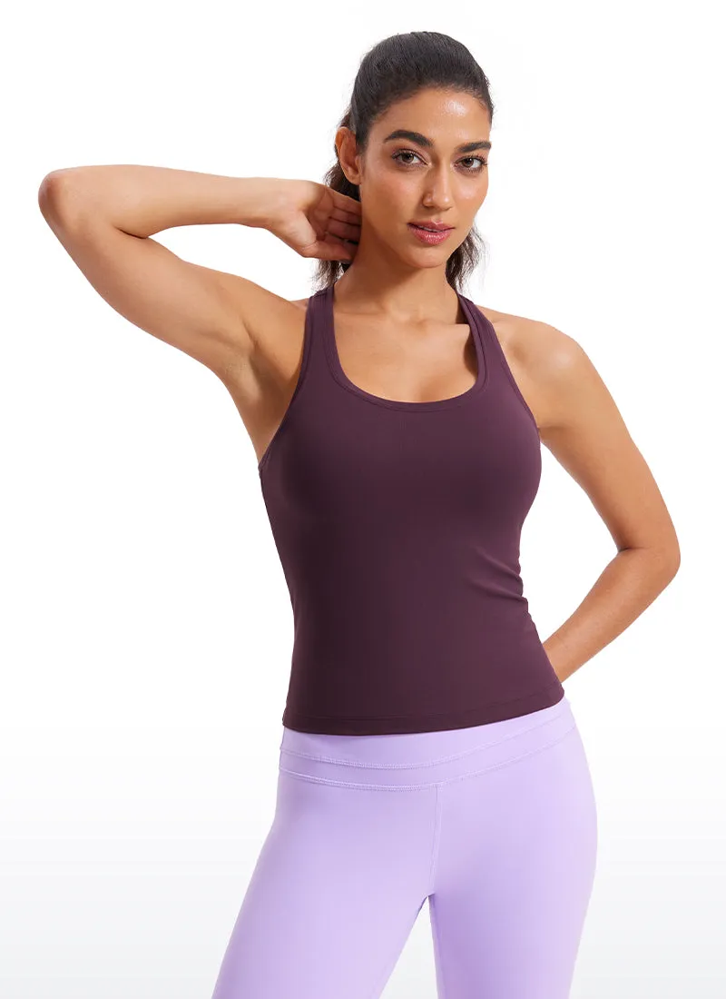 Butterluxe Waist-Length Crewneck Tank Racerback