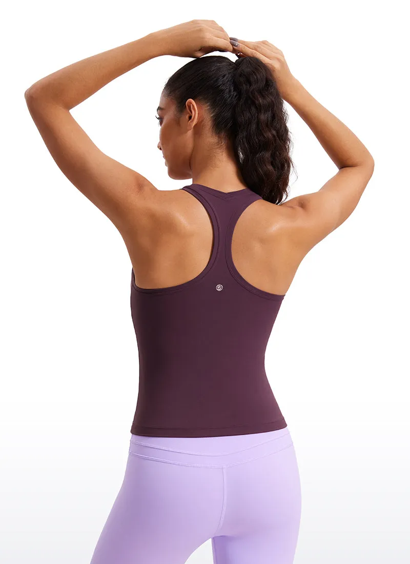 Butterluxe Waist-Length Crewneck Tank Racerback