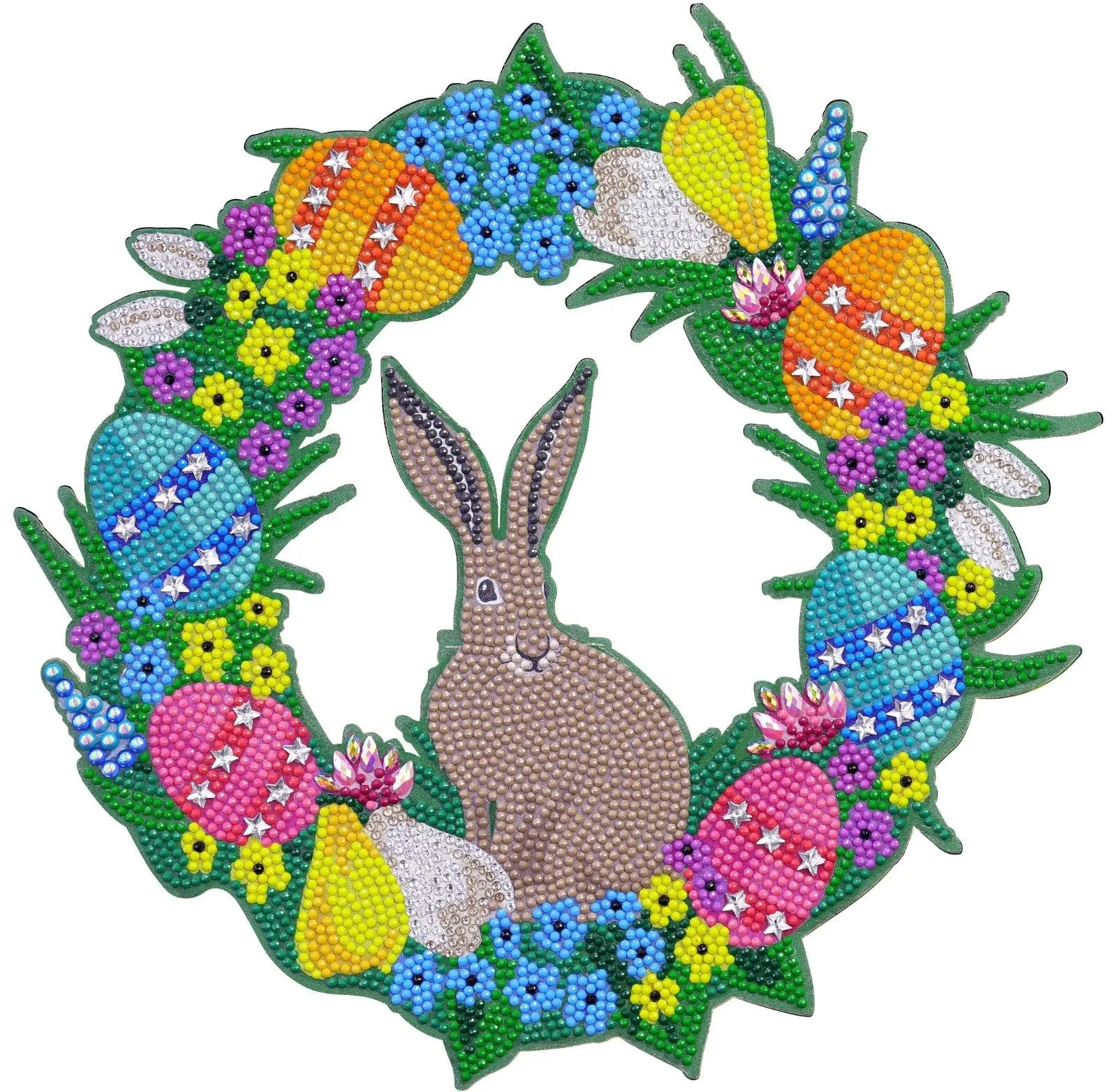 CA-WR6: Easter 2021 30cm Crystal Art Wreath