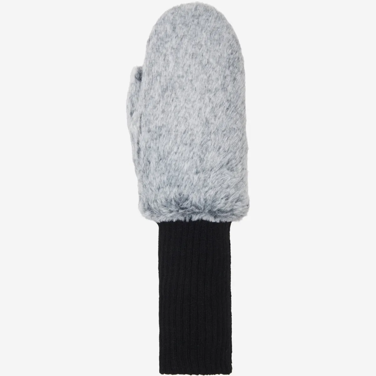 Camila – fluffy mittens with faux lamb fur lining and adjustable cuff