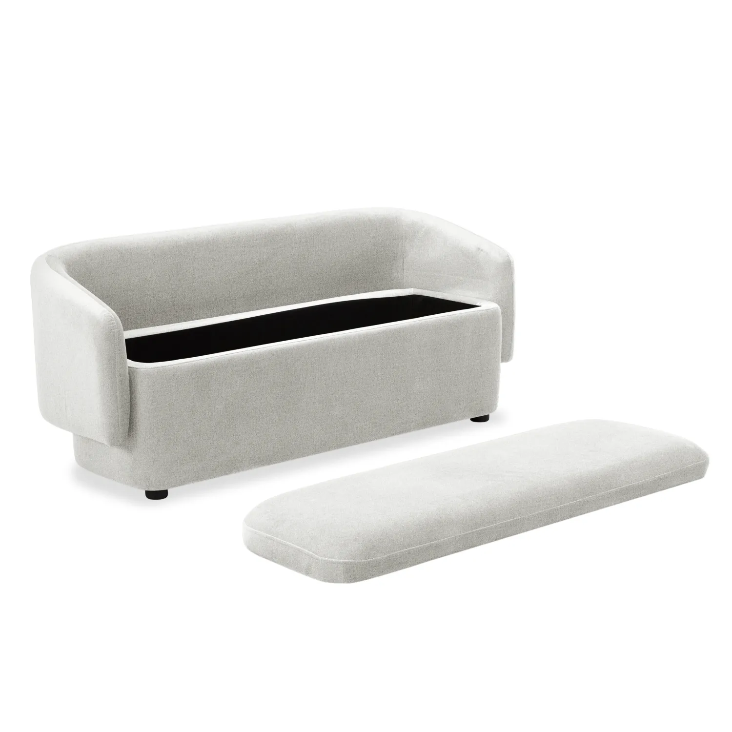 Capri Thatched Wheat Storage Ottoman