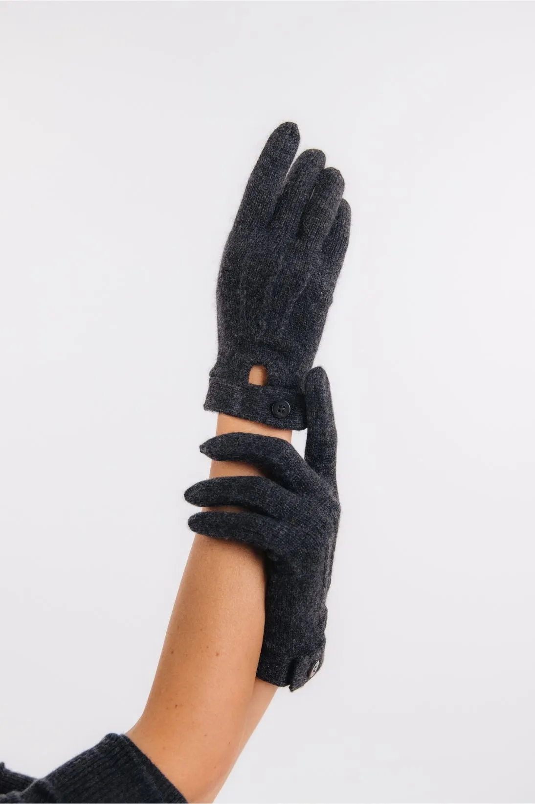 CASHMERE JERSEY DRIVING GLOVES