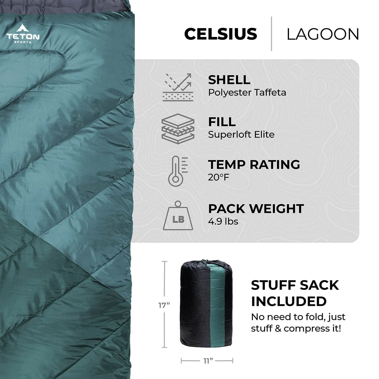 Celsius 20°F Sleeping Bag