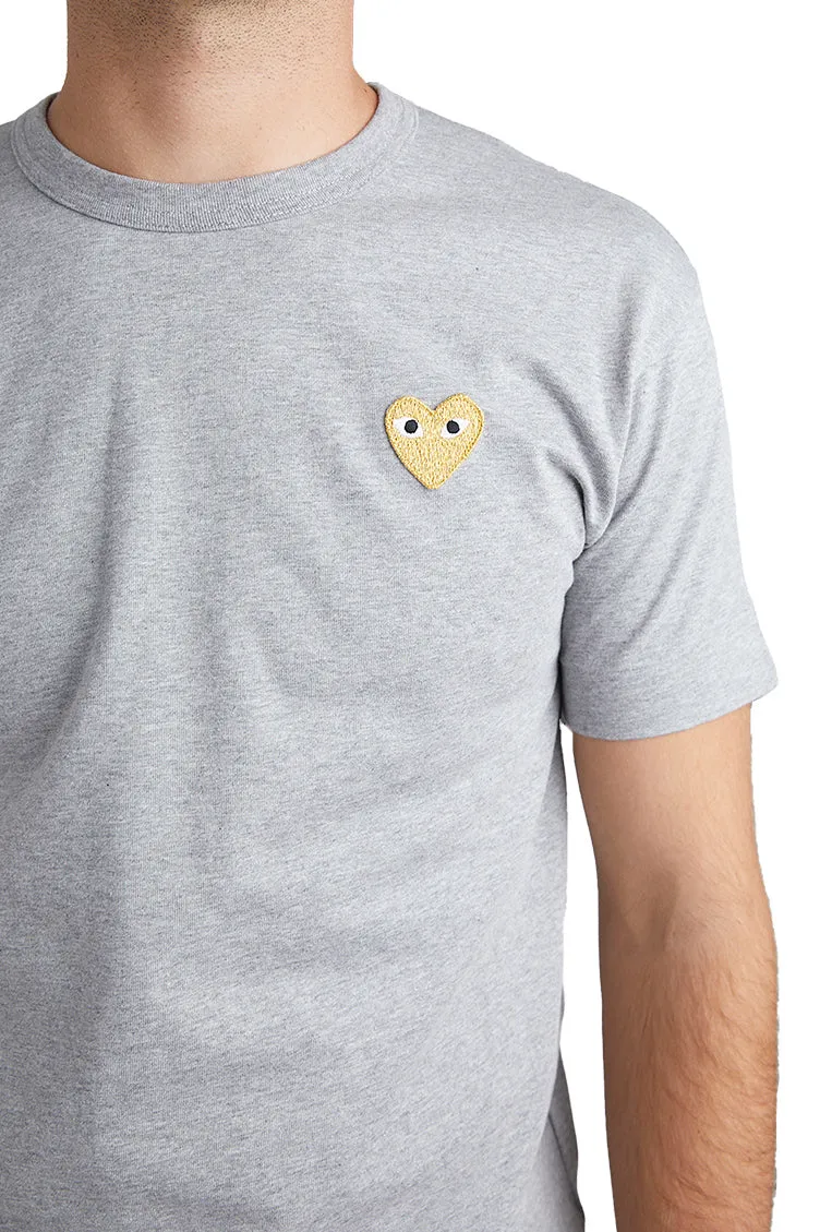 COMME des GARÇONS PLAY Gold Heart Tee 'Grey'