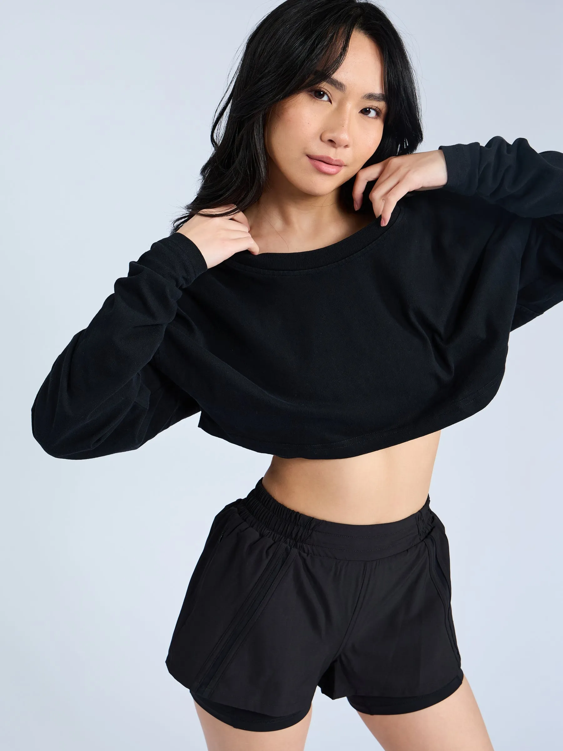 Cool Girl Crop - Onyx Black