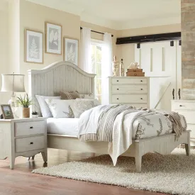 Cottage White Bed - Solid Pine - King or Queen