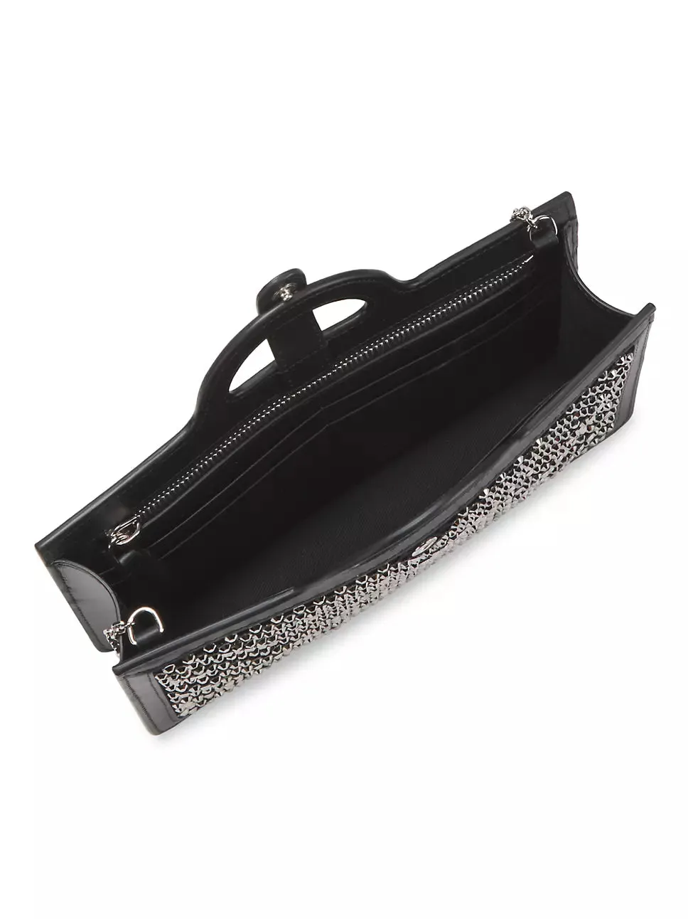 Crystal Embellished Long Chain Wallet