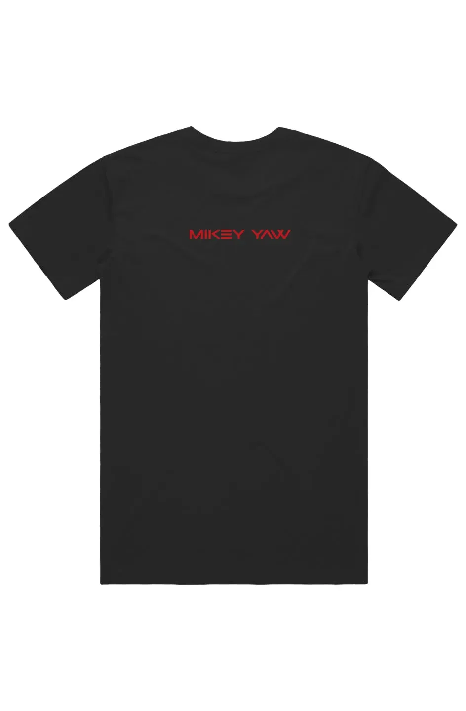 Defy the Norm Short Sleeve Staple T-Shirt - Black Tee with Red Text