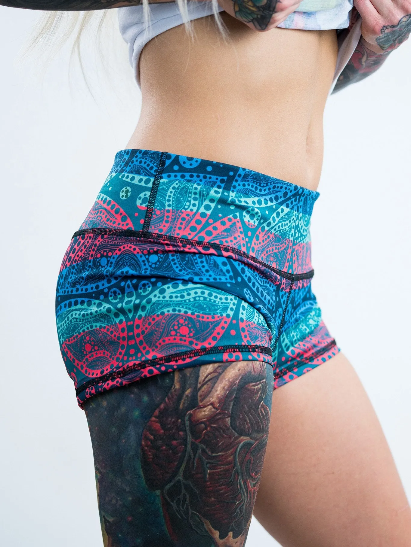 Dope Pattern Yoga Shorts