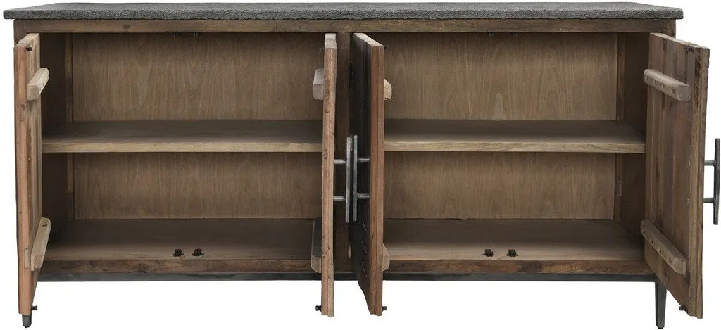 Ellen 4-Door 71" Reclaimed Elm Sideboard