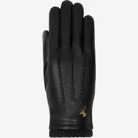 Emily – deerskin (American deerskin) leather gloves with warm wool lining