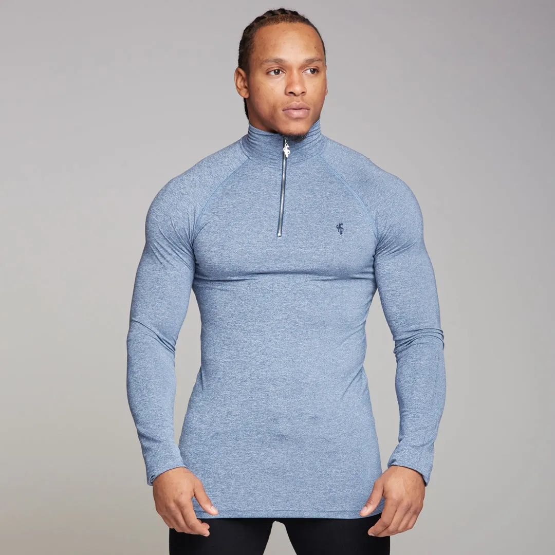 Father Sons Long sleeve Navy zip gym top - FSH196