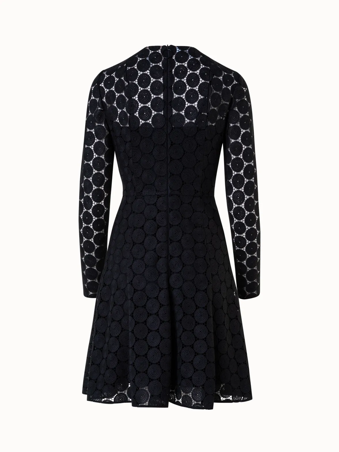 Fit and Flare Dress in Dot Embroidery