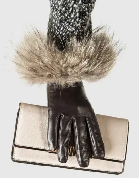 Fur Cuff Sheepskin Gloves