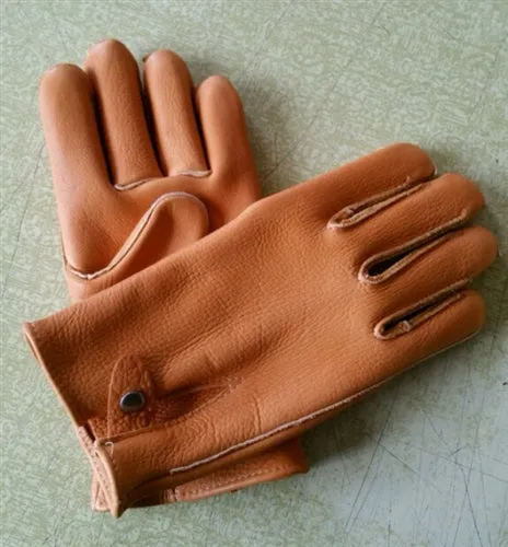 Geier Gloves 748 Genuine American Bison Leather Heavyweight Work Gloves (Made in USA)