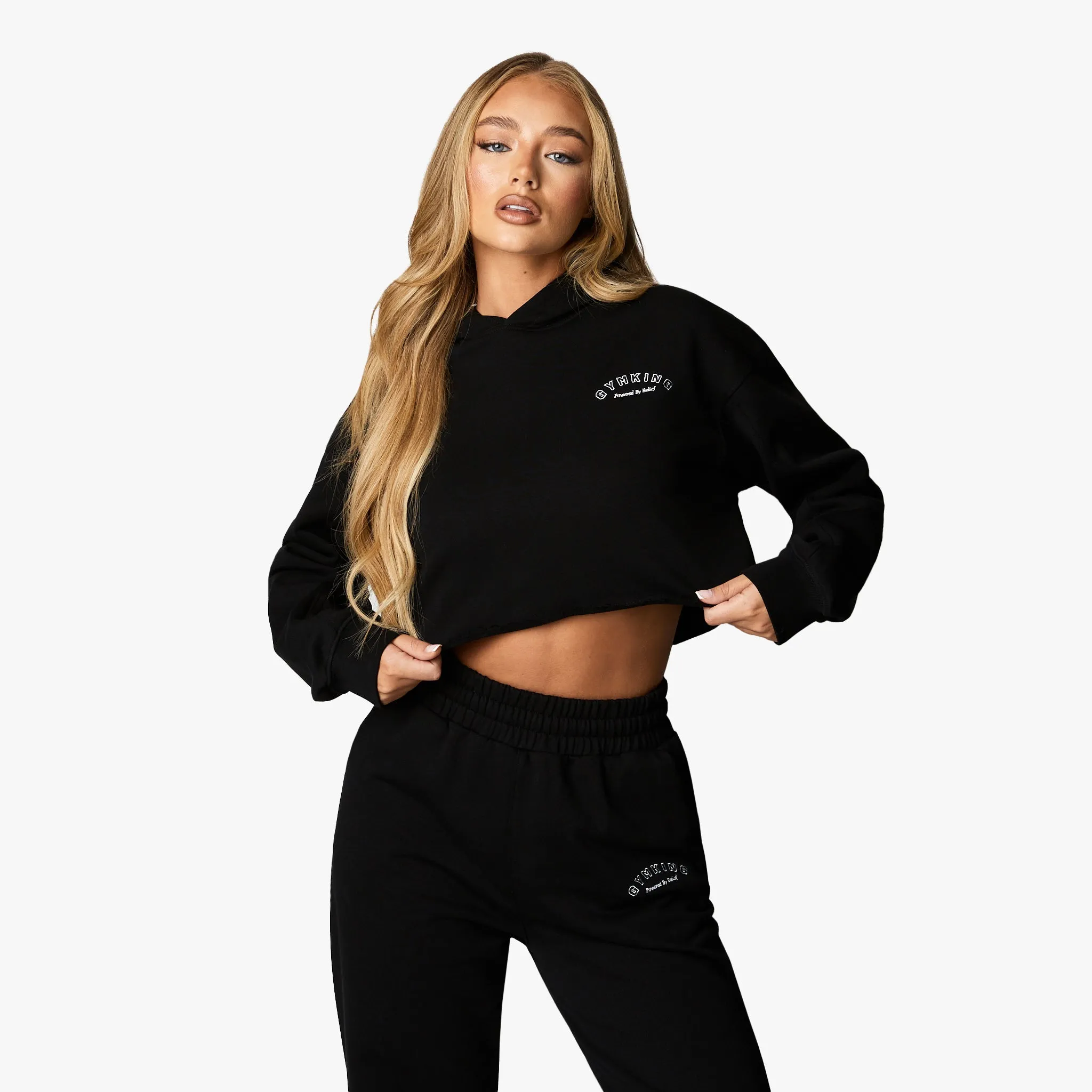 Gym King Radiance Crop Hood - Black