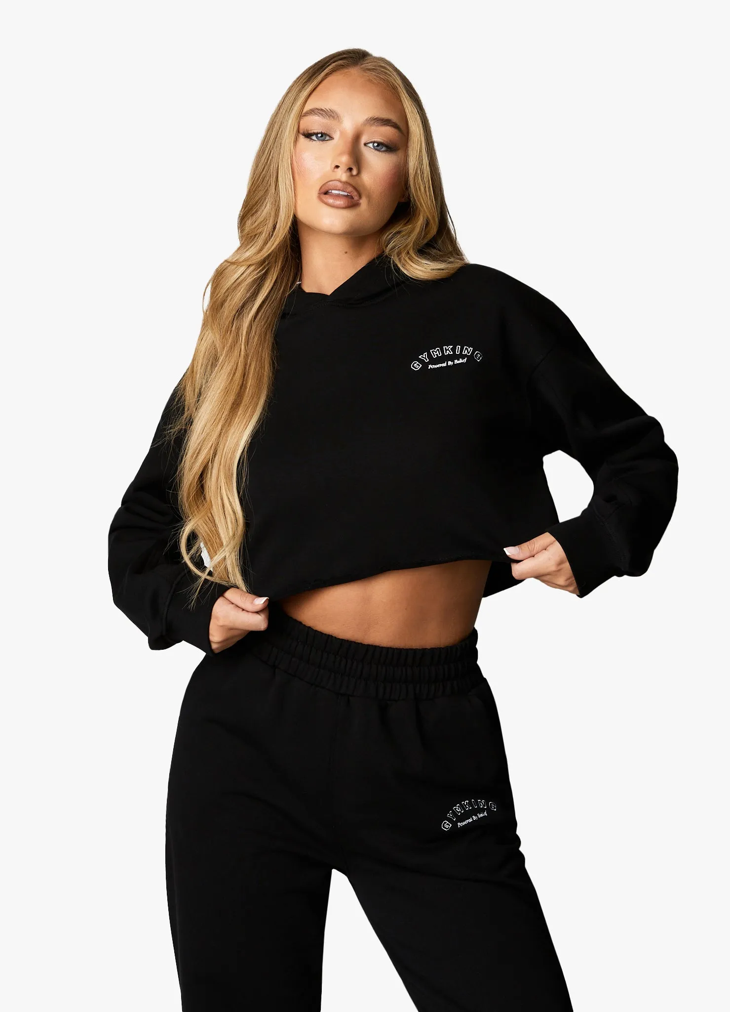 Gym King Radiance Crop Hood - Black