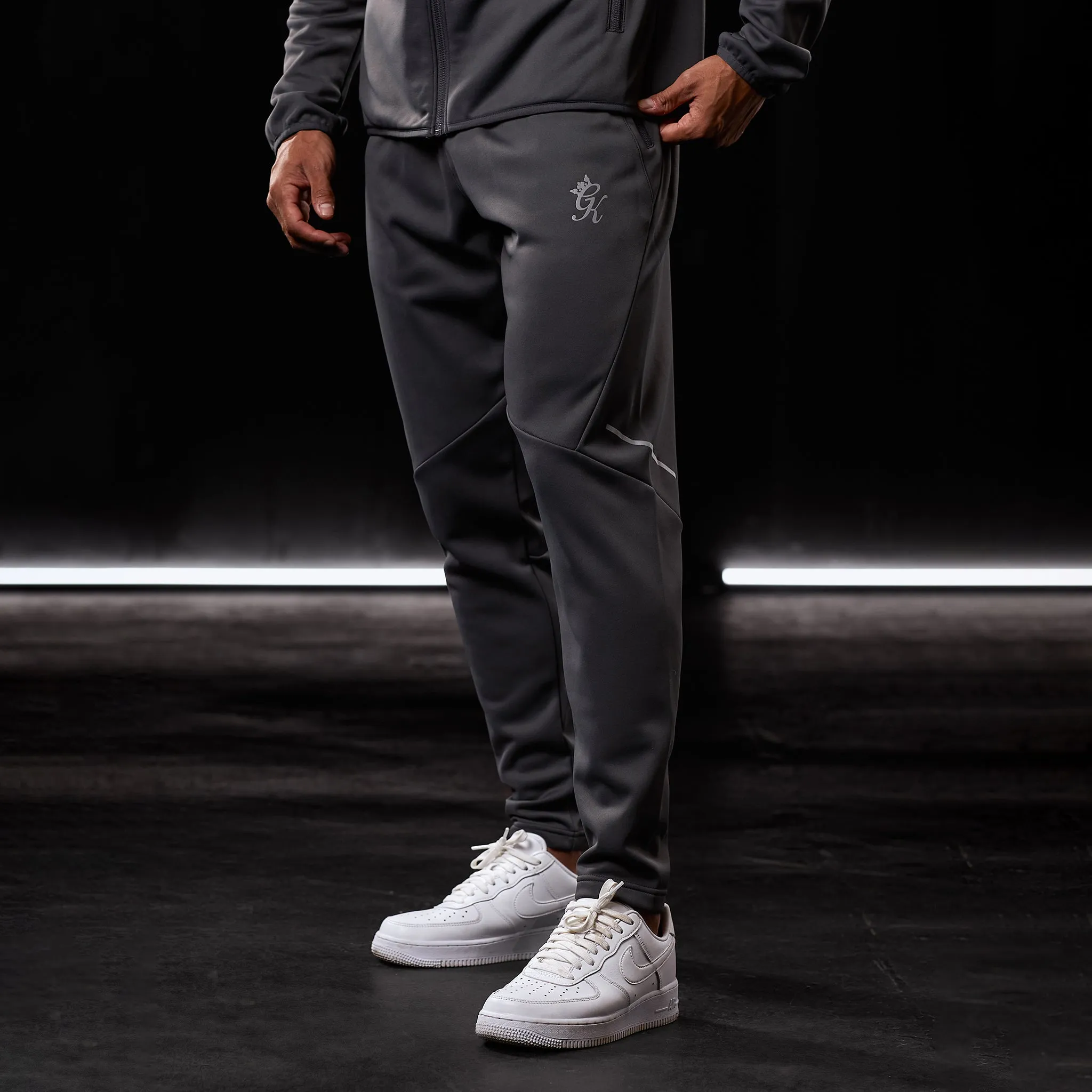 Gym King Reflect Poly Jogger - Graphite