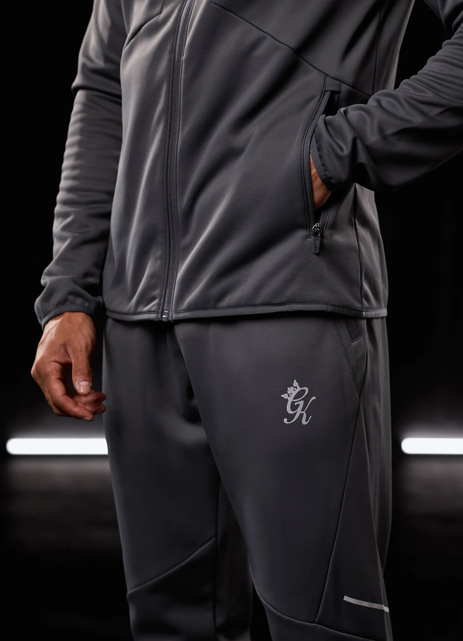 Gym King Reflect Poly Jogger - Graphite