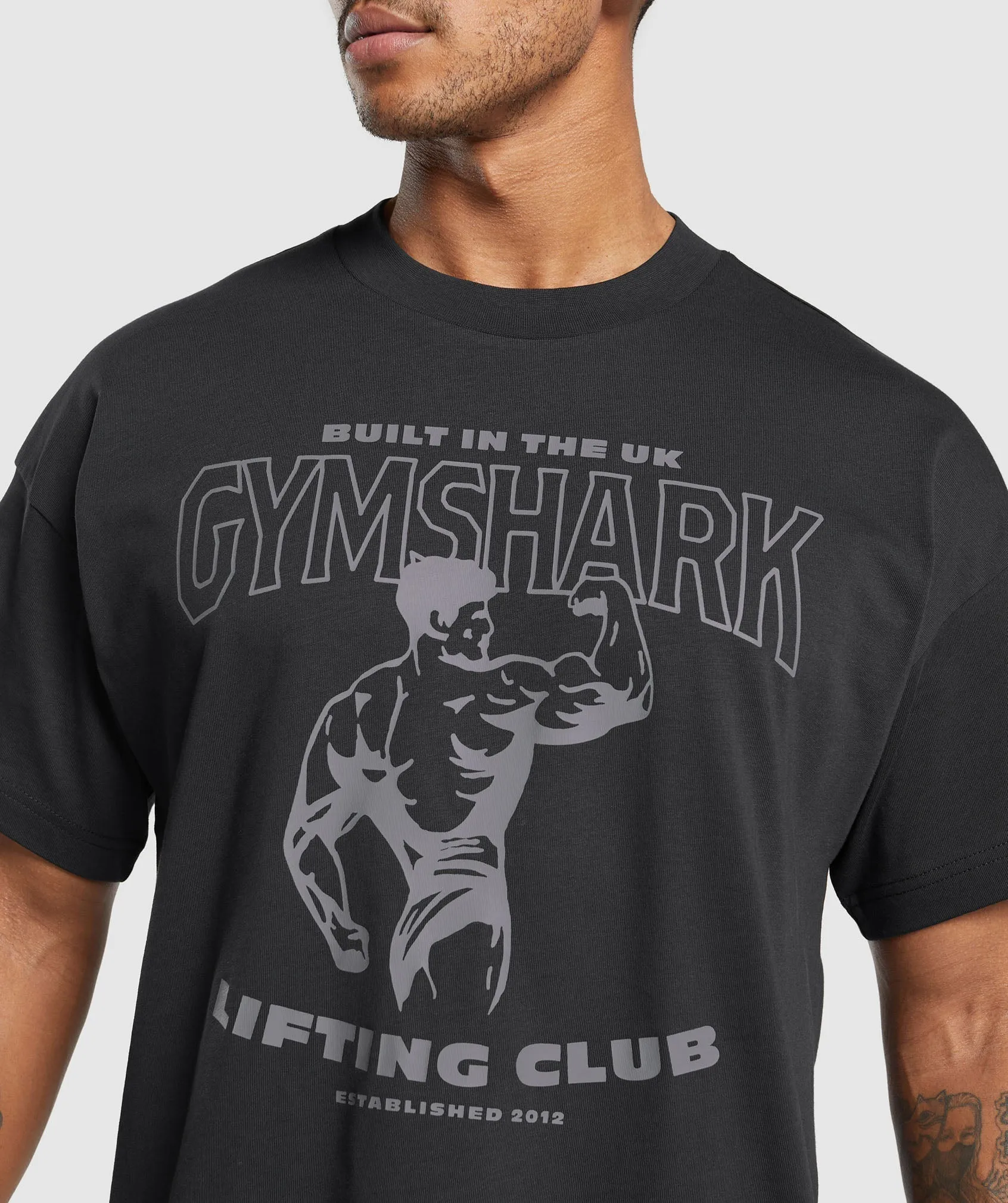 Gymshark Built in the UK T-Shirt - Black