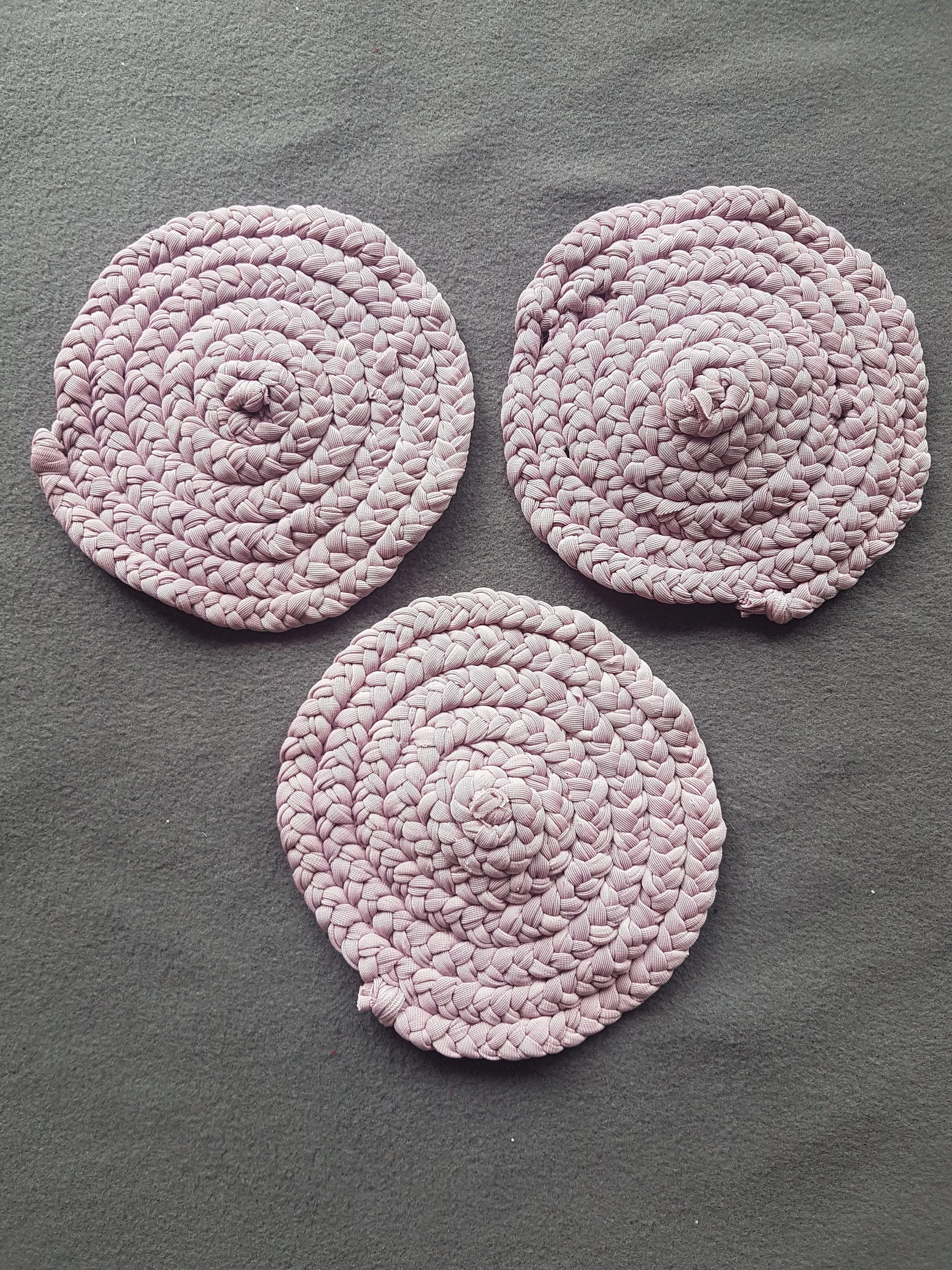 Handmade Coaster Dusky Pink