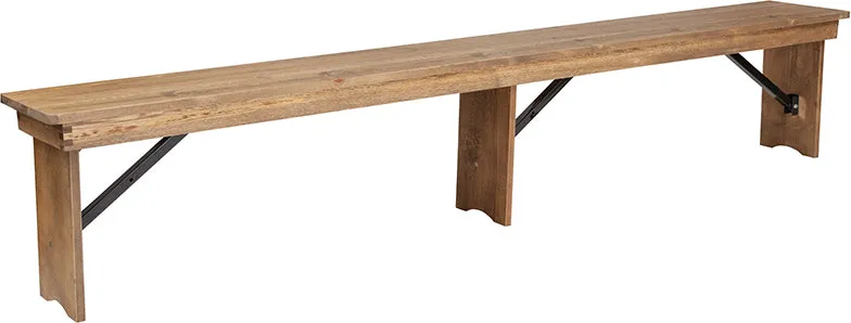 Heirloom Countrified Finish Country Farm Bench Two Sizes