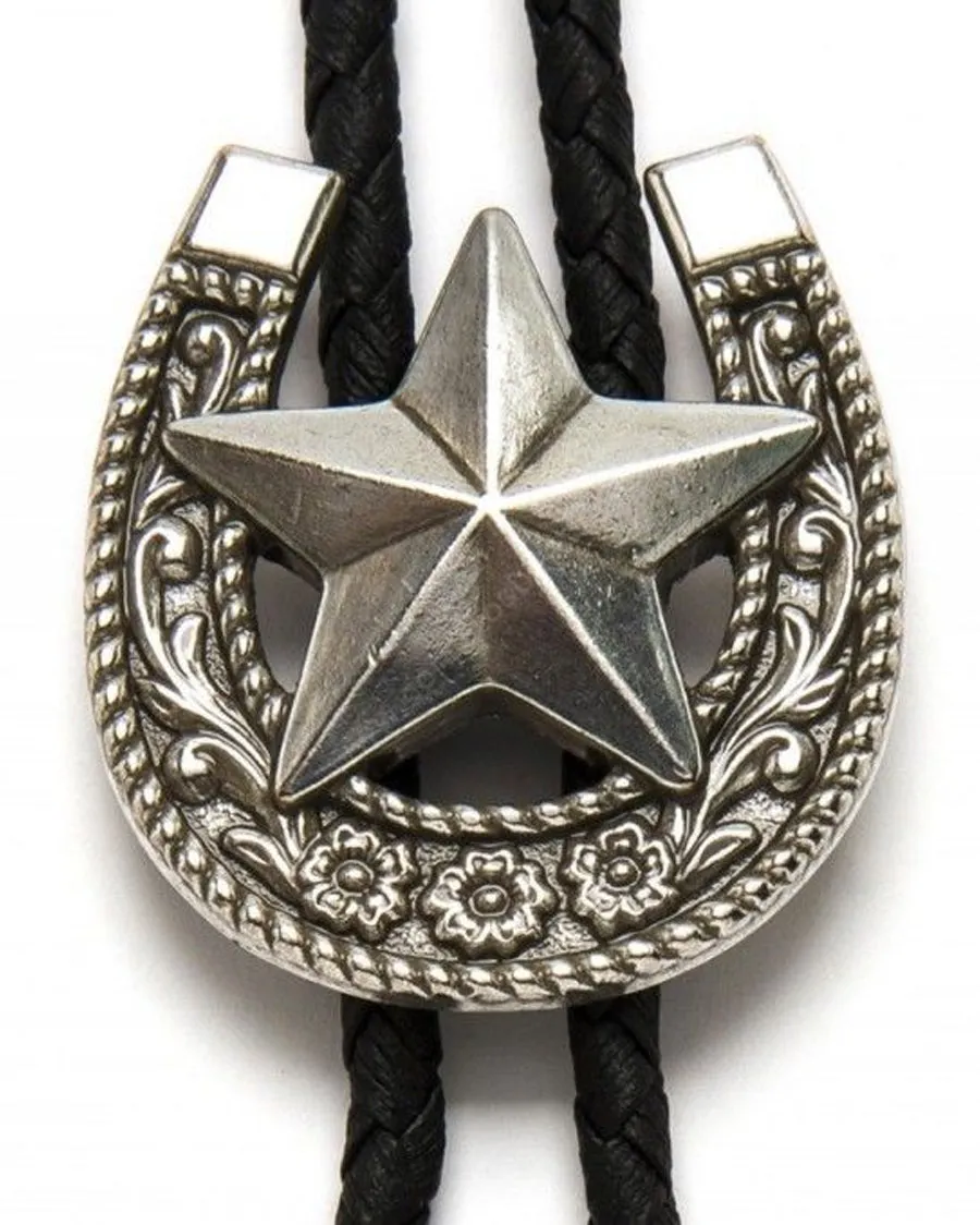 Horseshoe and Star Bolo Tie