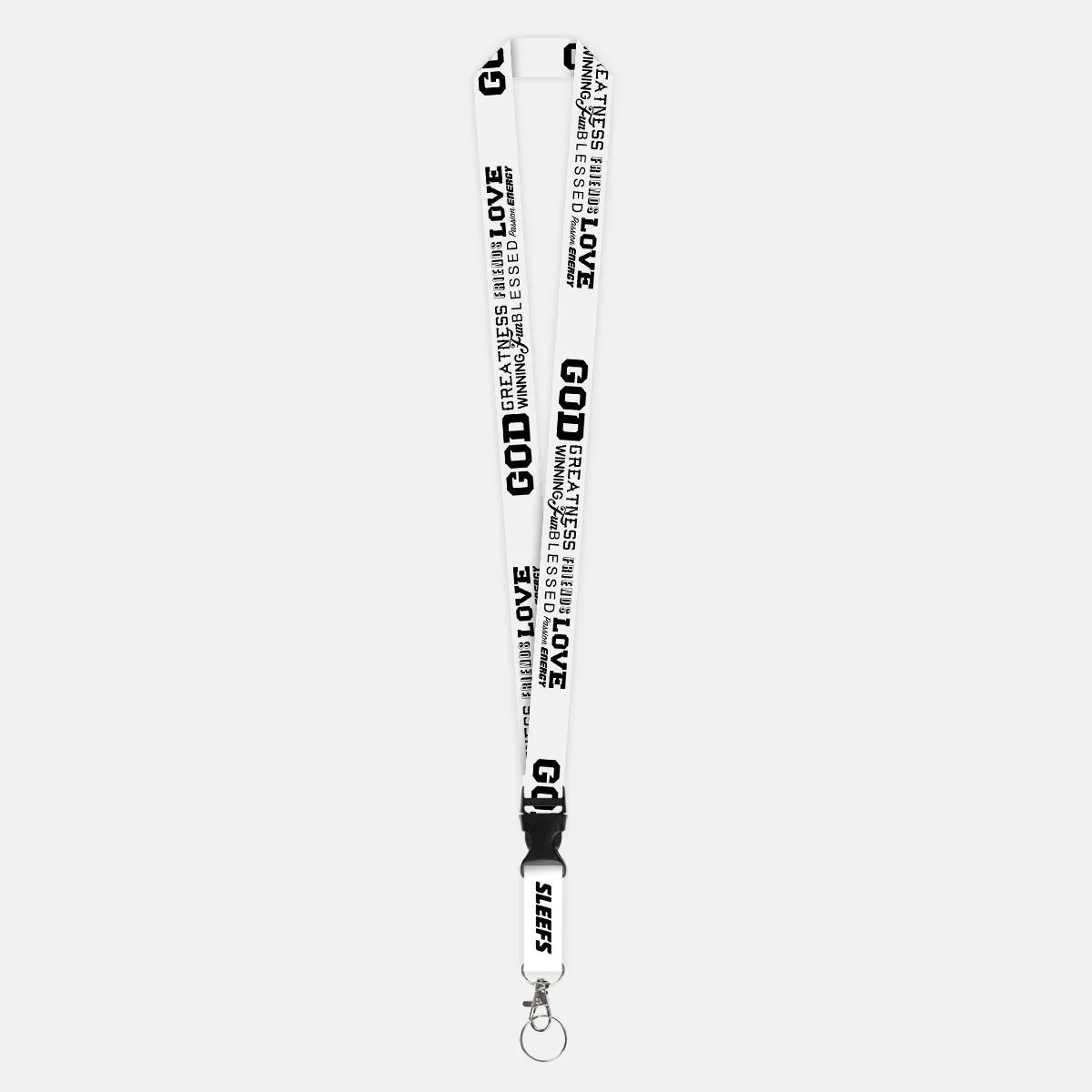 Inspirational White Lanyard