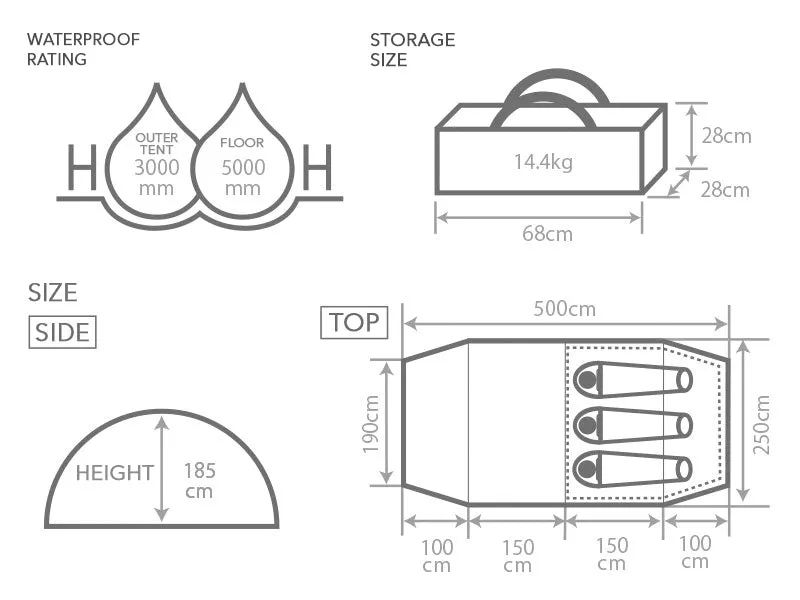 Kamaboko Super Tent (S)